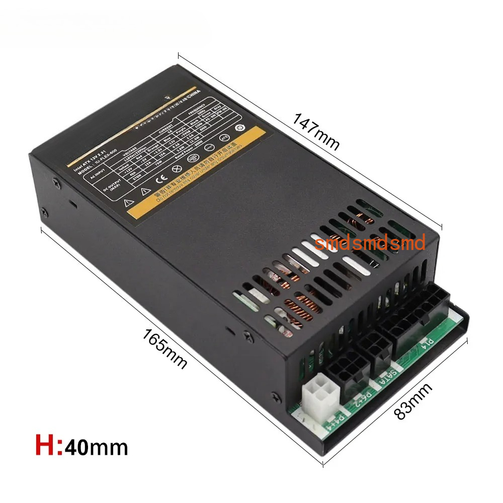 600W Modular Power Supply Smal - đánh giá và giá Atx Power Supply 1U Flex 500W