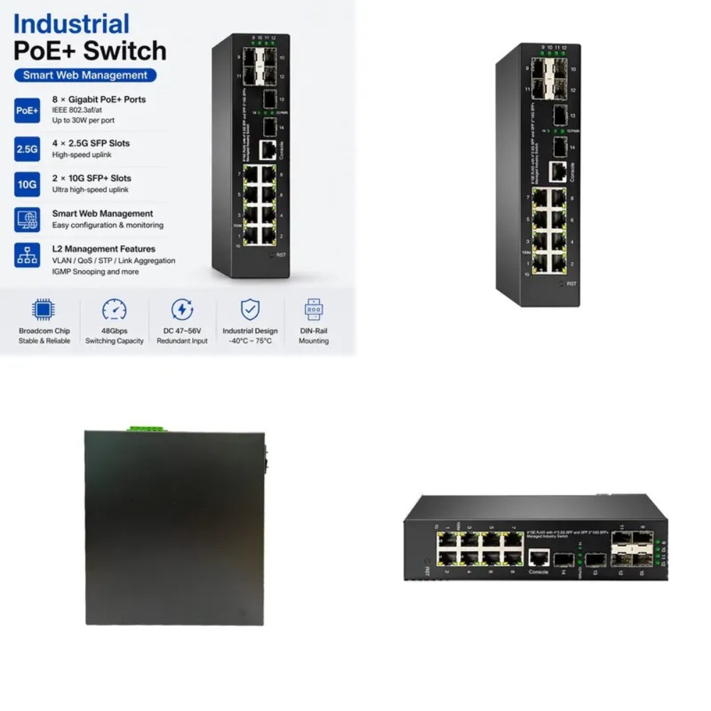 Industrial-grade 10G managed P - đánh giá và giá Sfp+ 10G Managed Switch 8 Port